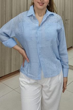 پیراهن رنگی زنانه اورسایز Maya Butik - کد 939572003