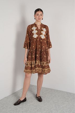 لباس قهوه ای زنانه %100 پنبه NAVAJO - کد 939603983