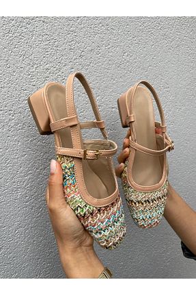 کفش مجلسی رنگی زنانه چرم مصنوعی Elvinin Tarzı - کد 833869105