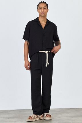 ست بالاتنه و پائین تنه مشکی مردانه جین MADZEYMODA - کد 939593521