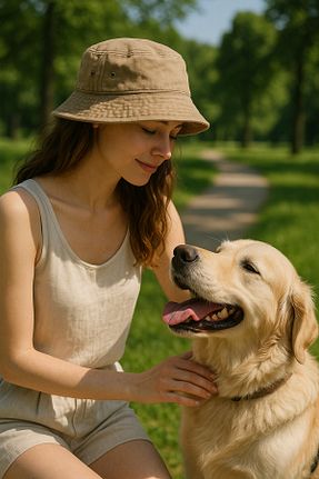 کلاه بژ زنانه پنبه ای LAGRANZE - کد 939611910