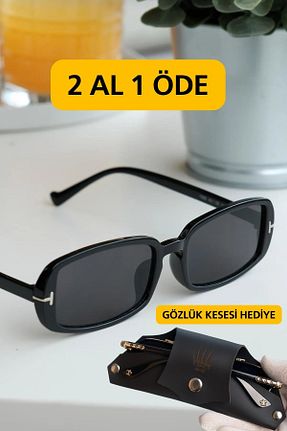 عینک آفتابی مشکی زنانه 40 ve altı WATCHOFROYAL - کد 924244827