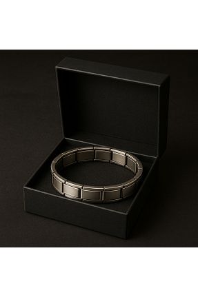 دستبند استیل (فولاد) طوسی زنانه استیل ضد زنگ RoyalVance - کد 933104641