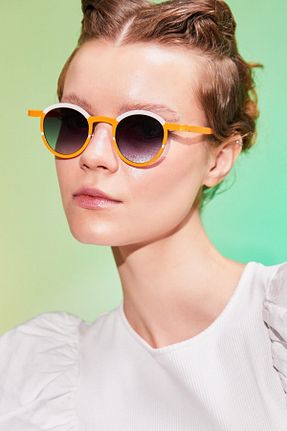 عینک آفتابی نارنجی زنانه 36 Aqua Di Polo 1987 - کد 732708369