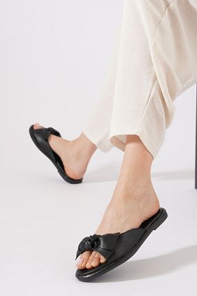 دمپائی رنگی زنانه چرم خالص Himushe - کد 939629064