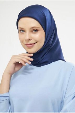 روسری سرمه ای ساتن Muensu - کد 939638658