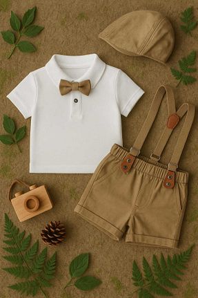 ست نوزادی قهوه ای بچه گانه پنبه ای Lino Baby - کد 939798804