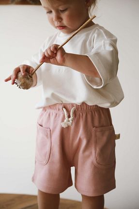 شلوارک و برمودا صورتی بچه گانه Fitted Oh La La Koala For Little Ones - کد 931875483