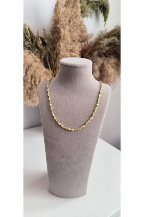 گردنبند استیل ( فولاد ) زرد روکش طلا xUPING - کد 939677338