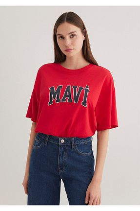 تیشرت رنگی زنانه یقه دوچرخه Mavi - کد 347619784