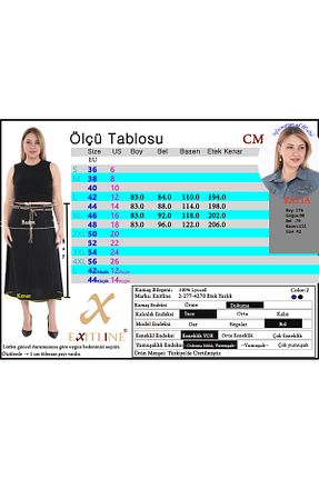 دامن مشکی زنانه LyocelلیترKarışımlı EXİTLİNE - کد 939685151