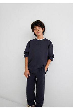 سوئیشرت طوسی بچه گانه ساده Mavi - کد 810719983