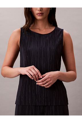بلوز مشکی زنانه رگولار Calvin Klein - کد 939694756