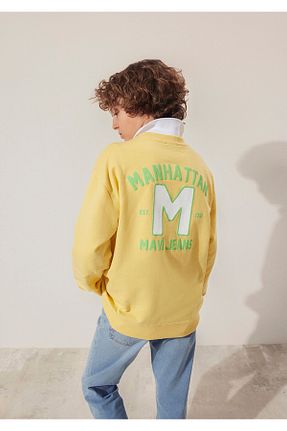 سوئیشرت زرد بچه گانه چاپی Mavi - کد 896710375