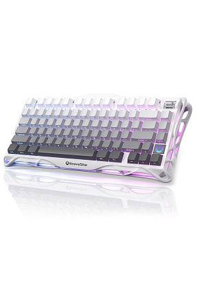 کیبورد گیمر سفید Gravastar - کد 891704417