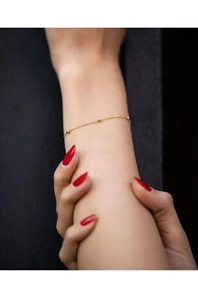 دستبند نقره زرد زنانه 925 عیار Takı Dükkanı - کد 36770364