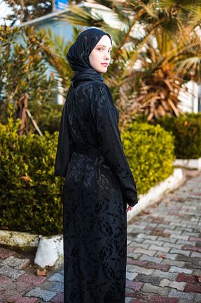 لباس حجاب مشکی زنانه رگولار HARİKA WEAR - کد 838449353
