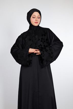 کلاه و ابایا مشکی زنانه بافتنی HARİKA WEAR - کد 856853932