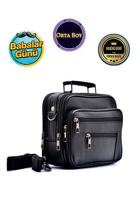 کیف دستی مشکی مردانه سایز متوسط CüzCan - کد 867981282