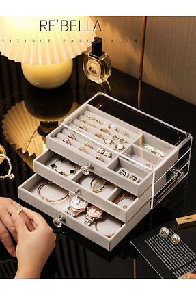 نظم دهنده جواهرات و آرایش طوسی 1 پارچه Genel Markalar - کد 824403032
