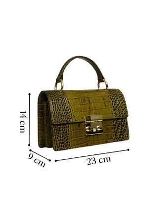 کیف دستی خاکی زنانه سایز متوسط Platin - کد 939732073