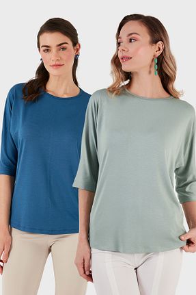 بلوز رنگی زنانه ساده Lela - کد 939743024