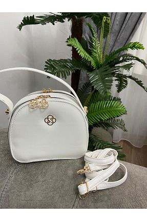 کیف دوشی سفید زنانه چرم مصنوعی MODA - کد 939747110