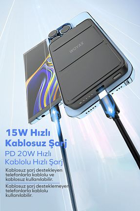 پاور بانک سفید 7900 - 11500 Woyax - کد 756677125