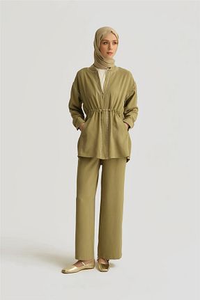 کت خاکی زنانه رگولار Armine - کد 939866552