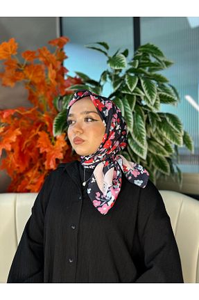 روسری صورتی پنبه ای Oxygen Scarfs - کد 939754330