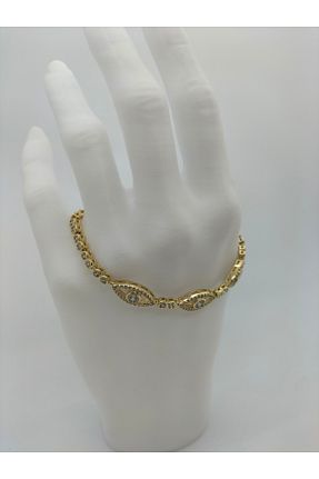 دستبند استیل (فولاد) متالیک زنانه روکش طلا Valora - کد 939776297