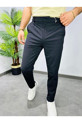 شلوار مشکی مردانه پاچه دوبل MODA - کد 939817935