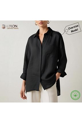 پیراهن مشکی زنانه اورسایز Shiron Sportswear&Company - کد 929992306