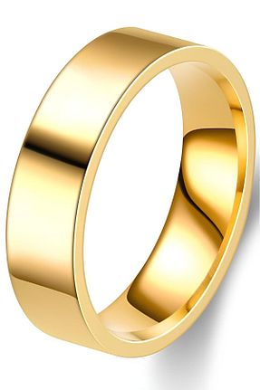 انگشتر استیل (فولاد) زرد زنانه استیل ضد زنگ Takı Dükkanı - کد 709690836