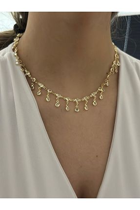 گردنبند استیل ( فولاد ) طلائی استیل (فولاد) MyladyAccessoriess - کد 939833299