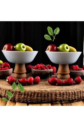 کاسه و بشقاب دکوراتیو قهوه ای پرسلن Violenza Home - کد 939838292
