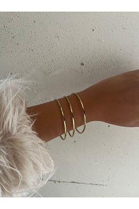 دستبند استیل (فولاد) زرد زنانه استیل ضد زنگ FASHİON JEWELRY - کد 939853425