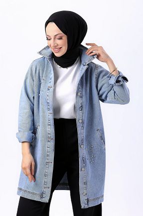 کت حجاب آبی زنانه رگولار TOFİSA - کد 792881709