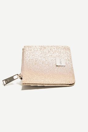 کیف پول طلائی زنانه ابعاد کوچک Bershka - کد 939927804