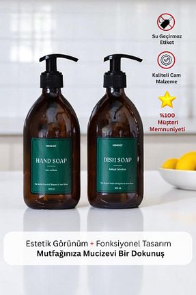 جا صابونی سبز شیشه homence - کد 872434306
