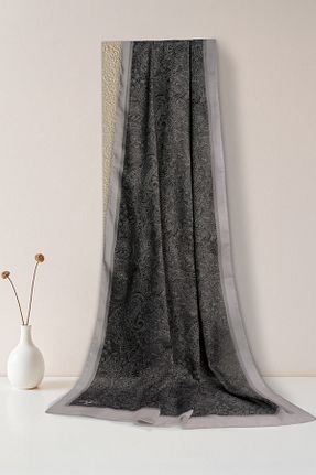 شال بژ زنانه پنبه ای Sekine İpek - کد 939924347