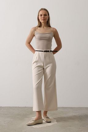 شلوار بژ زنانه جین velmorafashion - کد 940056626