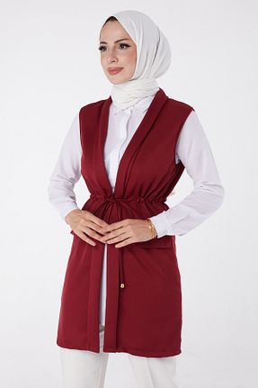 پلیور زرشکی زنانه ساده TOFİSA - کد 869603223