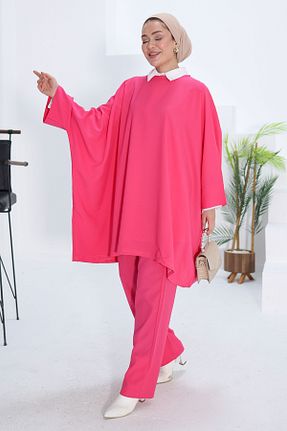 ست گرمکن صورتی زنانه پلی استر TOFİSA - کد 834260776