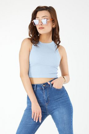 بلوز بژ زنانه ساده TOFİSA - کد 808238236
