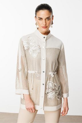 ست بالاتنه و پائین تنه بژ زنانه بافتنی Moda İlgi - کد 940056773