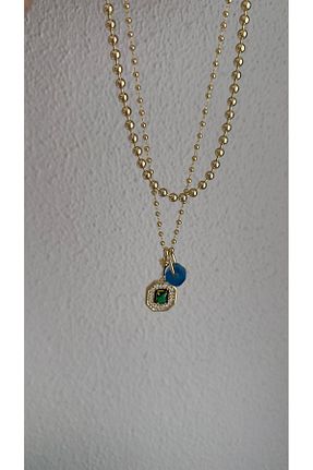 گردنبند استیل ( فولاد ) زرد زنانه استیل (فولاد) mibrillo - کد 939528579