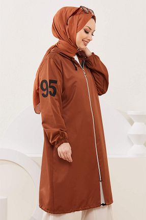 کلاه و ابایا قهوه ای زنانه پلی استر TOFİSA - کد 798764619