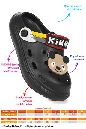 دمپائی مشکی بچه گانه EVA Kiko Kids - کد 820127006