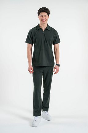 ست بالاتنه و پائین تنه سبز مردانه بافتنی LİZY STORE - کد 939958347